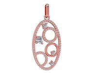 rose gold pendant 1888 | 3D
