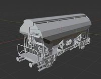 H0 1-87 scale Tdgs 932 freight car | 3D