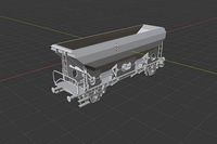 H0 1-87 scale OTMM 70 freight car | 3D