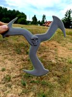 Boomerang whith skull | 3D