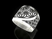 Geometric paterns Ring | 3D