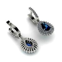 393 Earrings with stones | 3D