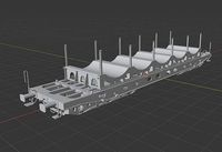 H0 1-87 scale Saghmmns 448 freight car | 3D