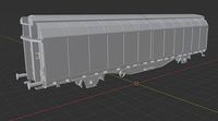 H0 1-87 scale Hbbins 306 freight car | 3D