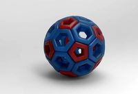 Holee ball-several material versions | 3D
