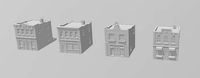 Classic City Shop Set - Storefront Swappable by Outland Models | 3D