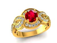 diamond ring for women 1701 | 3D