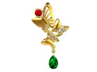 ButterFly Pendant 1449 | 3D