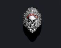 Native skull ring | 3D