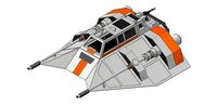 Starwars  Snowspeeder scale 1 in 87 3D print model | 3D