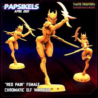 RED PAIN CHROMATIC ELF WARRIOR | 3D