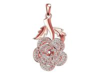 Luxury diamond rose Pendant 1747 | 3D