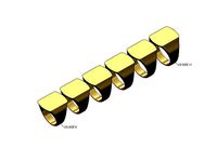 Dogtag slot shaped signet ring US size 6to11 | 3D