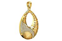 diamond pendant for women 2095 | 3D