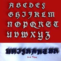 UNIFRAKTUR uppercase and lowercase 3D Letters STL FILE | 3D