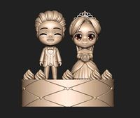 Wedding concept art toy character figure | 3D