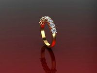 ring with diamods | 3D