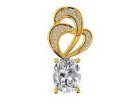 Diamond heart pendant 2233 | 3D