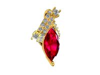 diamond pendant for women 2240 | 3D