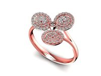 diamond BOSA ring for women 2366 | 3D
