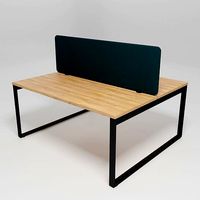 OGI Q - Rectangular melamine-faced chipboard workstation bench -