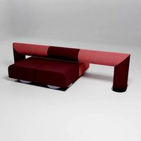 ROLL - Double-sided sofa with backrest -