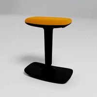 COOL - Height-adjustable Rocker Trevira CS office stool -