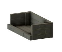 Model Railway Lineside Sleeper Ballast Bins | 3D