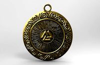 Viking valknut pendant  | 3D