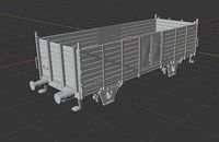 H0 1-87 scale OM 12 freight car | 3D