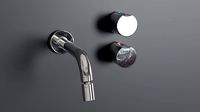Roca Element Wall-Mounted 3-Hole Bidet Mixer
