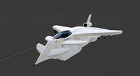 Imaginary fighter jet Nac-Tech Alliance Mobius 3-C Scalpel