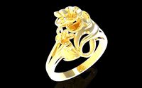 Flower ring 629 | 3D