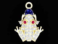 Toad pendant - Womens Pendants | 3D