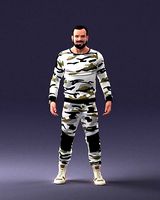 Man in camouflage 1203 3D Print Ready | 3D