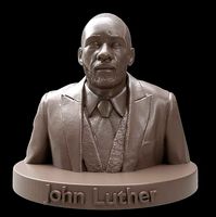 John Luther Idris Elba Bust | 3D