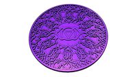 Third Eye Chakra Coaster | 3D