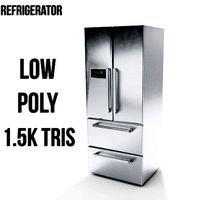 Free Refrigerator Low Poly