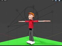 3D CARTOON  charactor BOY LOW POLLY MODEL