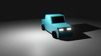 basic low poly car 3d model