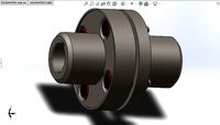 Elastic Sleeve-Pin Coupling solidworks model