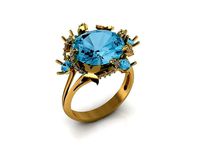 Topaz Ring | 3D