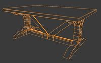 Outdoor Table - Low Poly