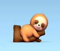 Sleeping Sloth | 3D