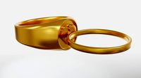 Broken hearts rings for couples | 3D