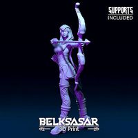 Girl Archer Aiming Topless | 3D