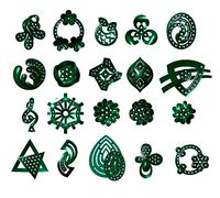 20-pieces earrings-0001-0020  | 3D