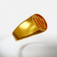 Virgo Zodiac Sign Ring | 3D