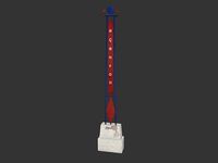 3D model low-poly stele Isyangulovo