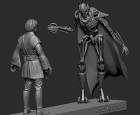 Kenobi and grievous | 3D